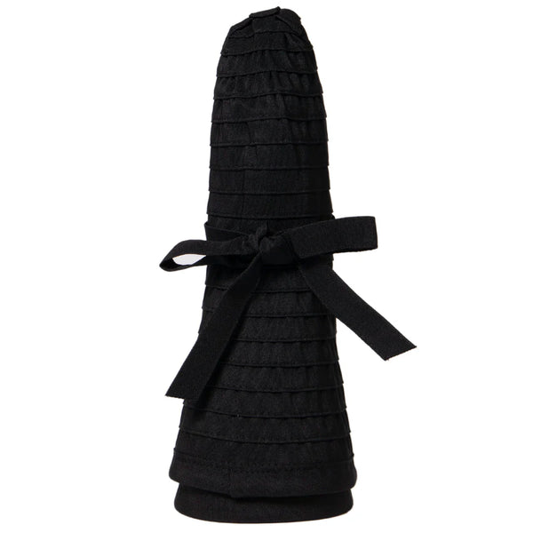 Women's Large Brim Ribbon Hat with a Bow | Black