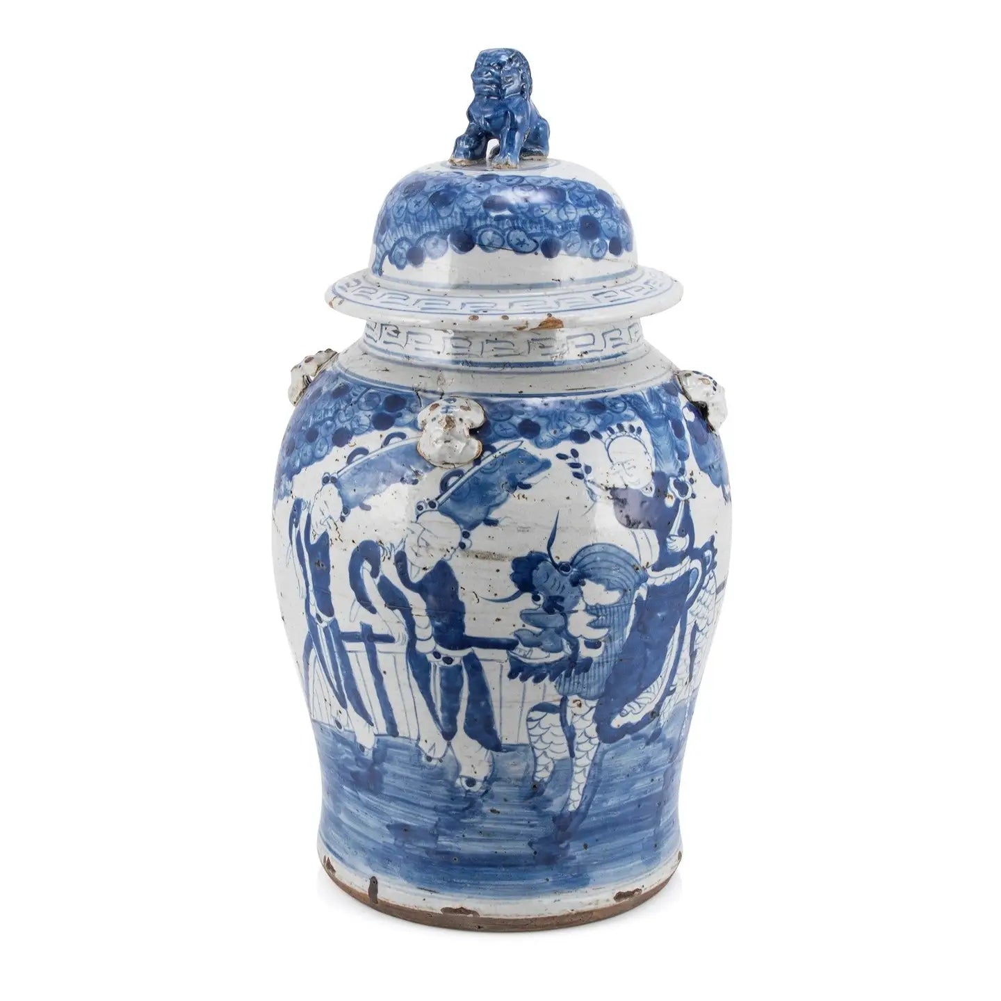 Vintage Temple Jar Enchanted Children Motif | Large