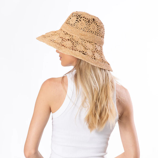 Coast - Crochet Raffia Straw Bucket Hat