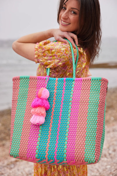 Neon Unicorn Citron Tote | Medium