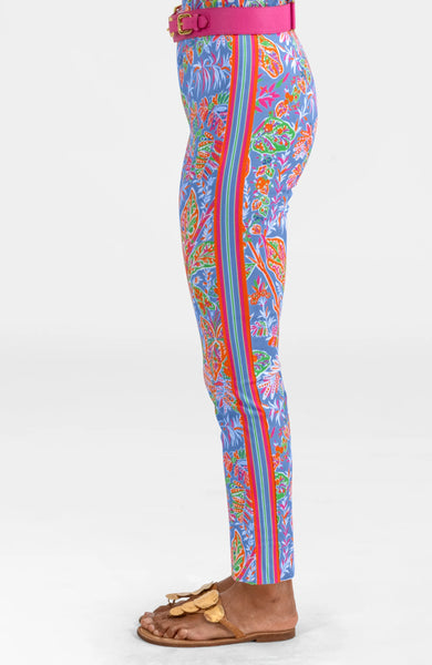 GripeLess Pull On Pant | VIntage Vines Periwinkle