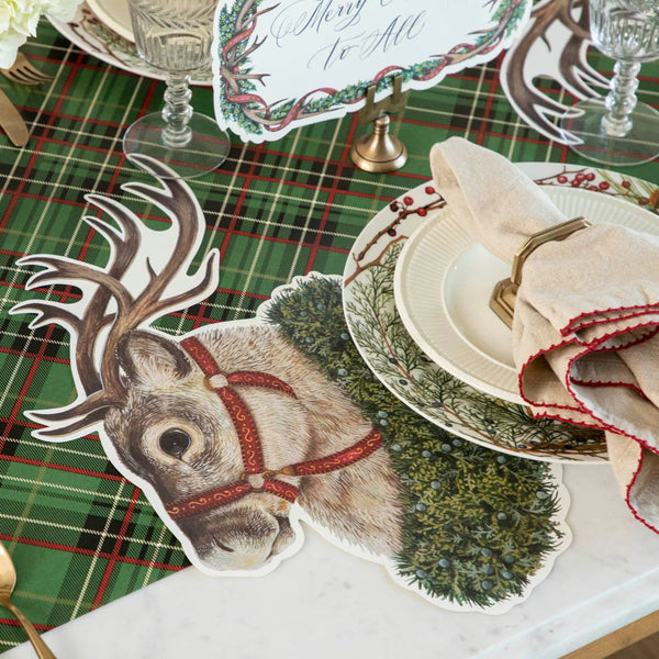 Die-Cut Reindeer Placemat