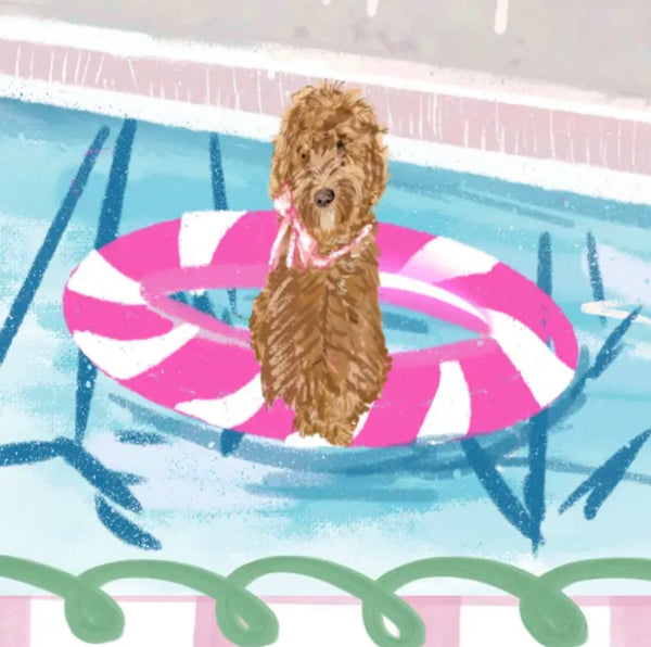 Pool Pawty Mahjong Mat