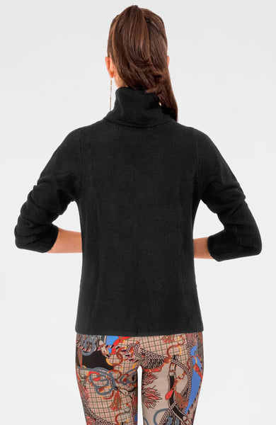 Knit Knit Turtleneck Sweater | Black