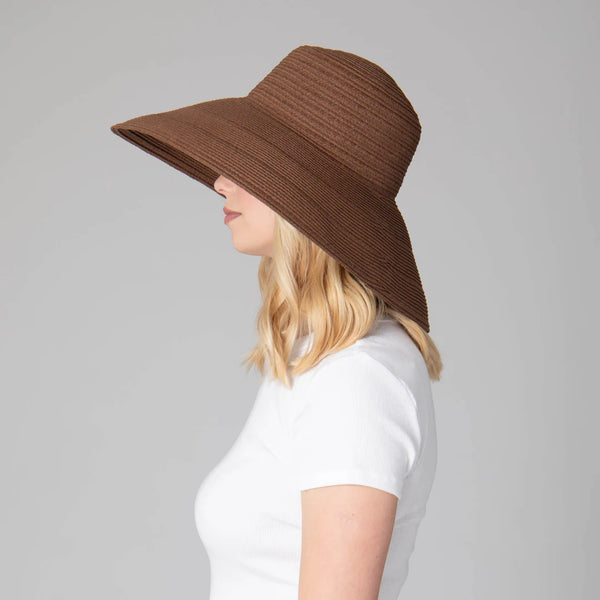 Newport - Women's 6-way Round Crown Sun Hat | Brown