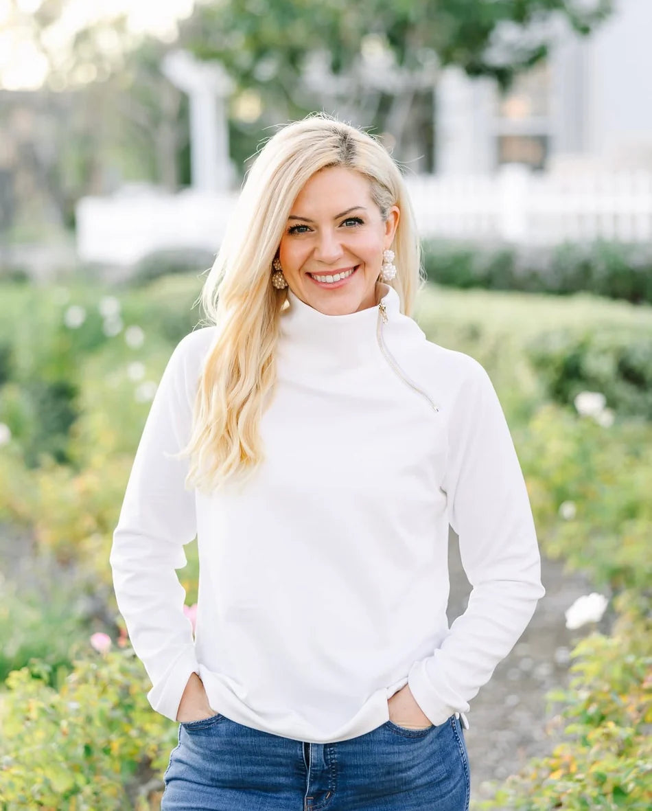 The Bowen Sweatshirt in SuperSoft White