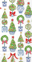 Bright Topiary Trees Guest Towels