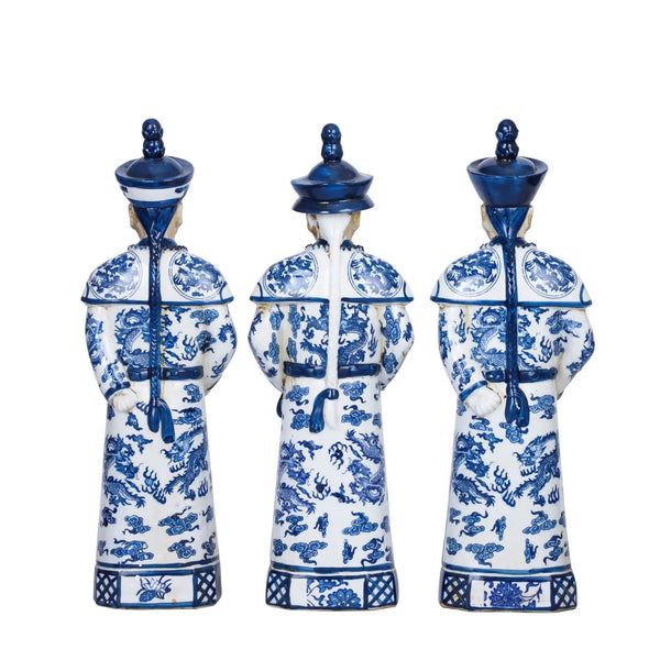 Blue and White Qing Emperors of 3 Generations | Large