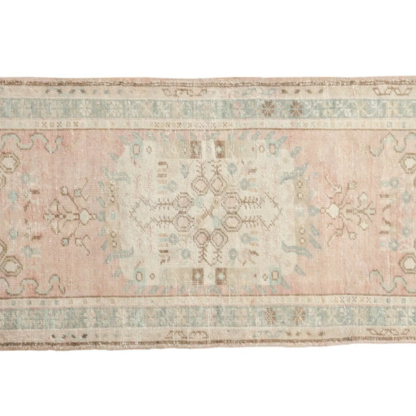 Vintage Distressed Oushak Rug Runner | 2.5 x 5.5