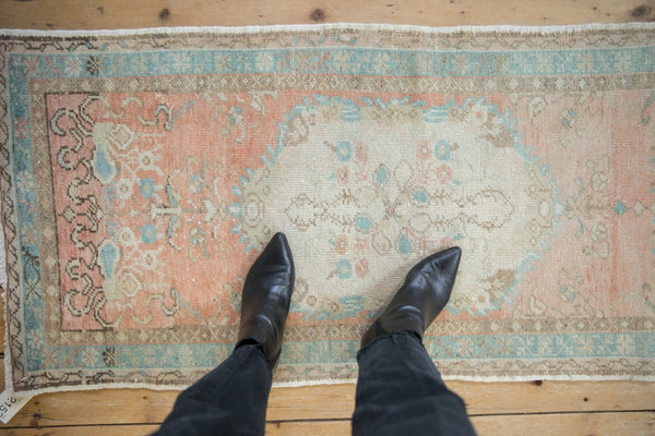 Vintage Distressed Oushak Rug Runner | 2.5 x 5