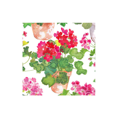 Trailing Geranium Paper Cocktail Napkins