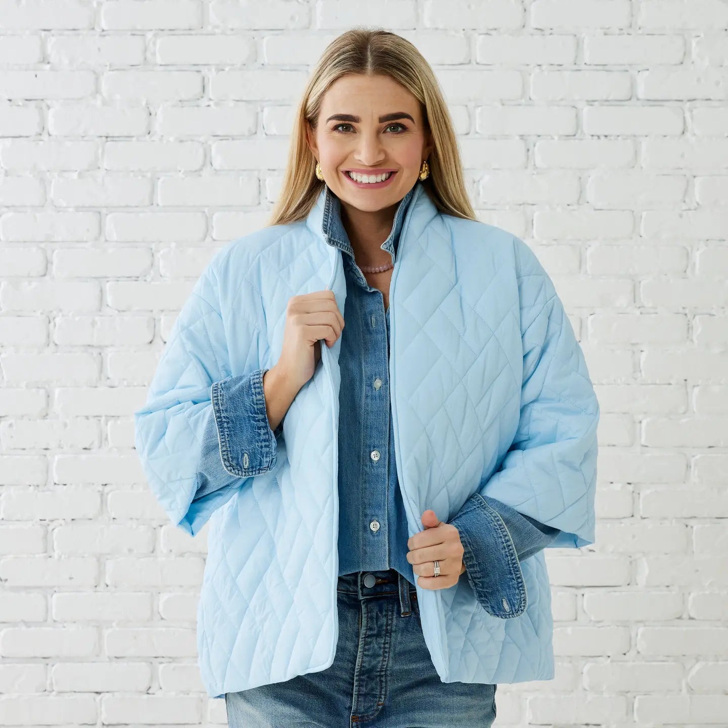 Penny Puffer Jacket | Light Blue