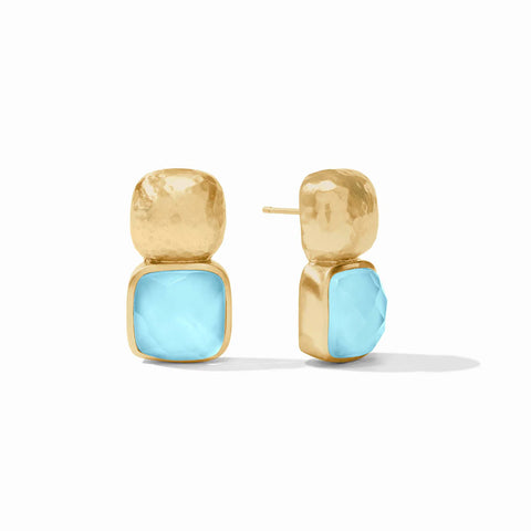 Catalina Earring | Iridescent Capri Blue