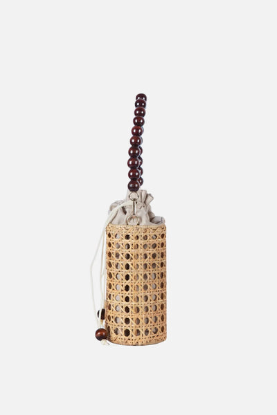 Amalfee Wood Bead Satchel