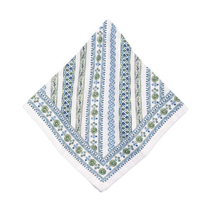Seville Stripe Napkin - Green