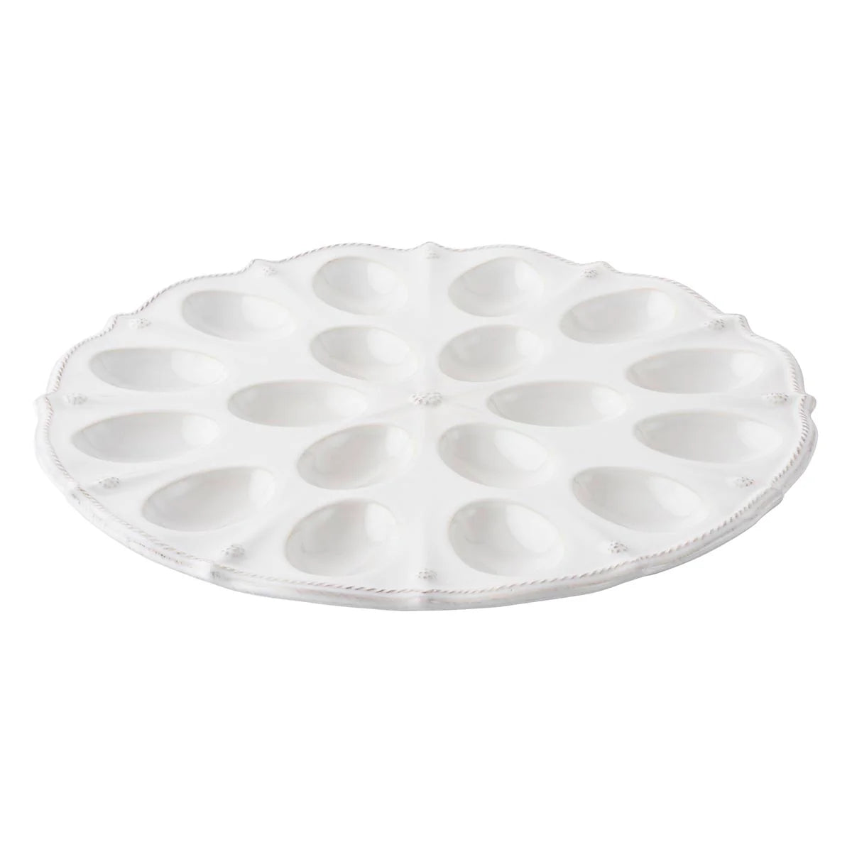 Berry & Thread 13" Deviled Egg Platter - Whitewash