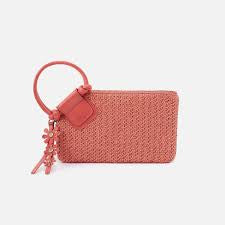 Sable Wristlet | Wild Rose Woven Straw