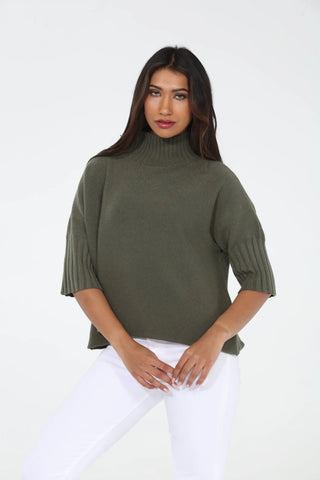 The Maple Turtleneck Sweater | Olive