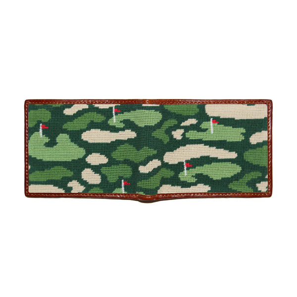 Golfer's Camo Needlepoint Wallet