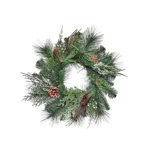 12" Juniper Berry/Pine/Cones Wreath