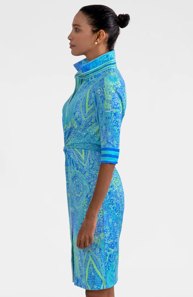 Twist & Shout Dress - Grand Bazaar Turquoise