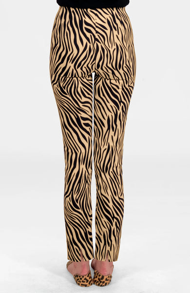 GripeLess Pant | Animal Instincts - Zebra Khaki