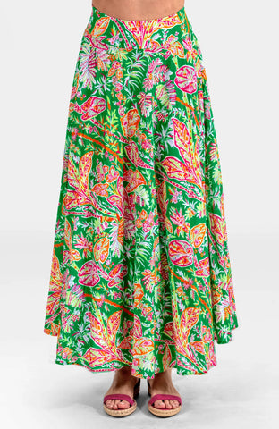 Sexy Summer Skirt - Vintage Vine Kelly