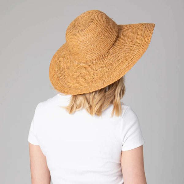 Elegant - Raffia Braid Round Crown Sun Hat