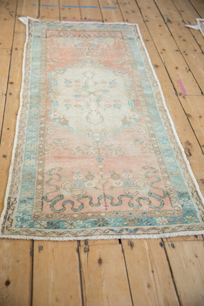 Vintage Distressed Oushak Rug Runner | 2.5 x 5