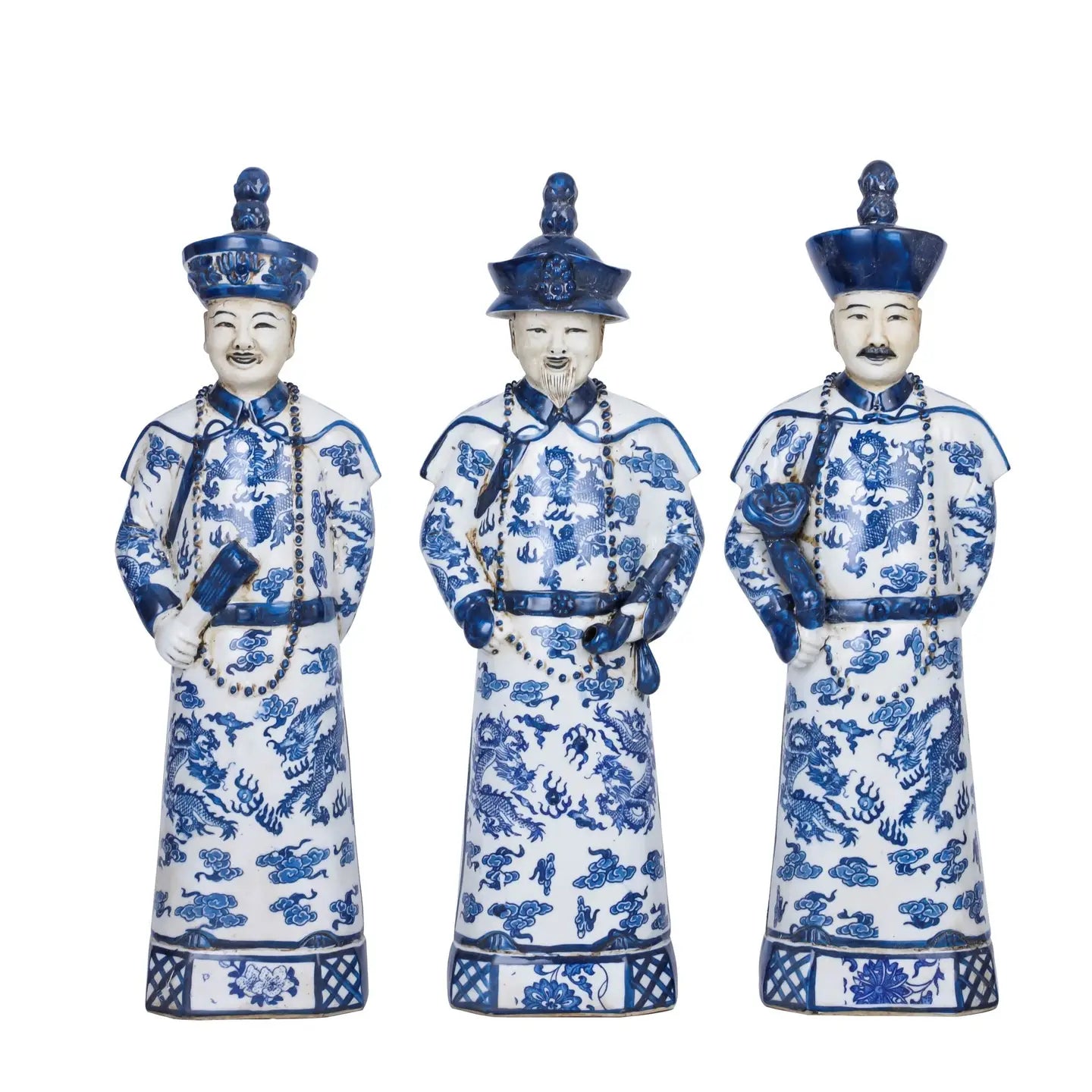 Blue and White Qing Emperors of 3 Generations | Large