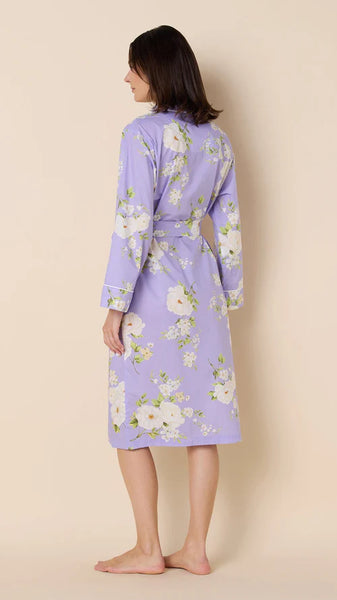 Orla Luxe Pima Shawl Robe - Lavender