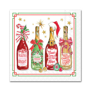 Christmas Bottles Cocktail Napkins