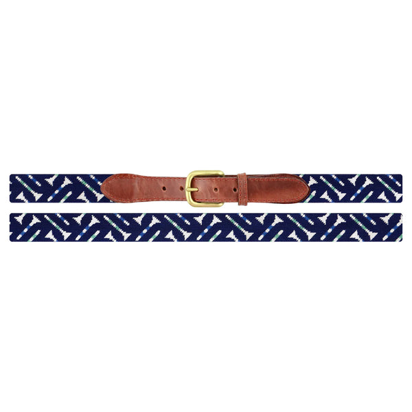 Golf Tee Pattern Needlepoint Belt