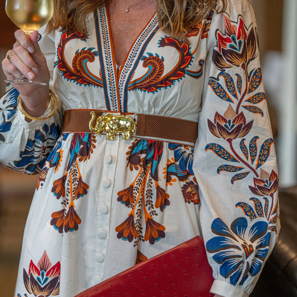 Dark Brown Interchangeable Stretch Band Belt