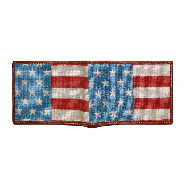 Stars and Stripes Needlepoint Wallet
