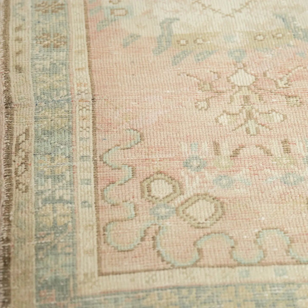 Vintage Distressed Oushak Rug Runner | 2.5 x 5.5