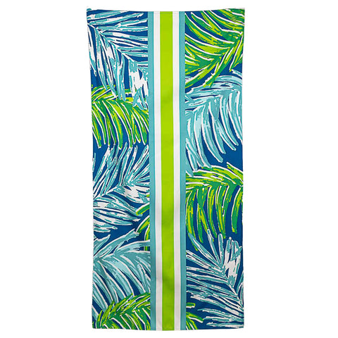 Veracruz Palm Beach Towel | Royal/Lime/Aruba Blue