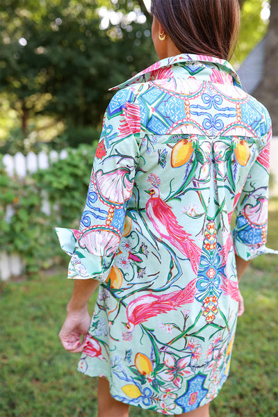 Mint Chinois© Shirt Dress Short