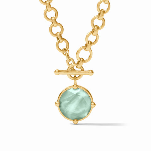 Honeybee Demi Statement Reversible Necklace | Iridescent Aquamarine Blue