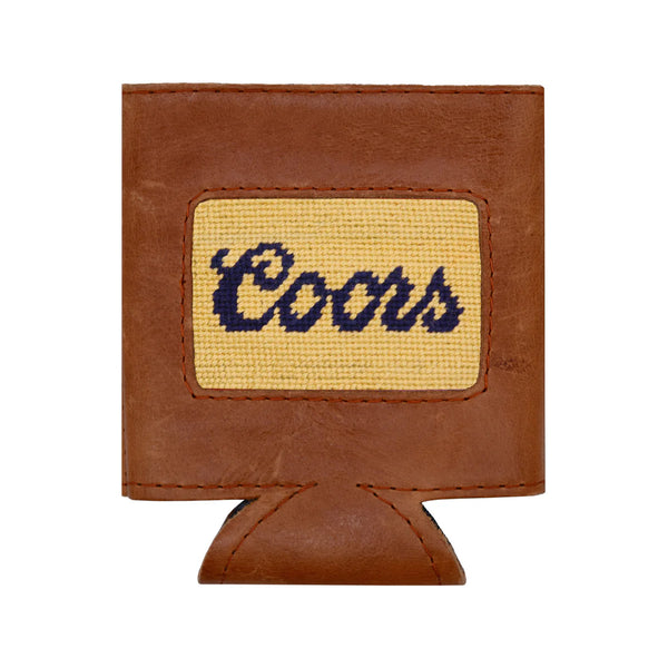 Coors Needlepoint Can Cooler | Light Gold