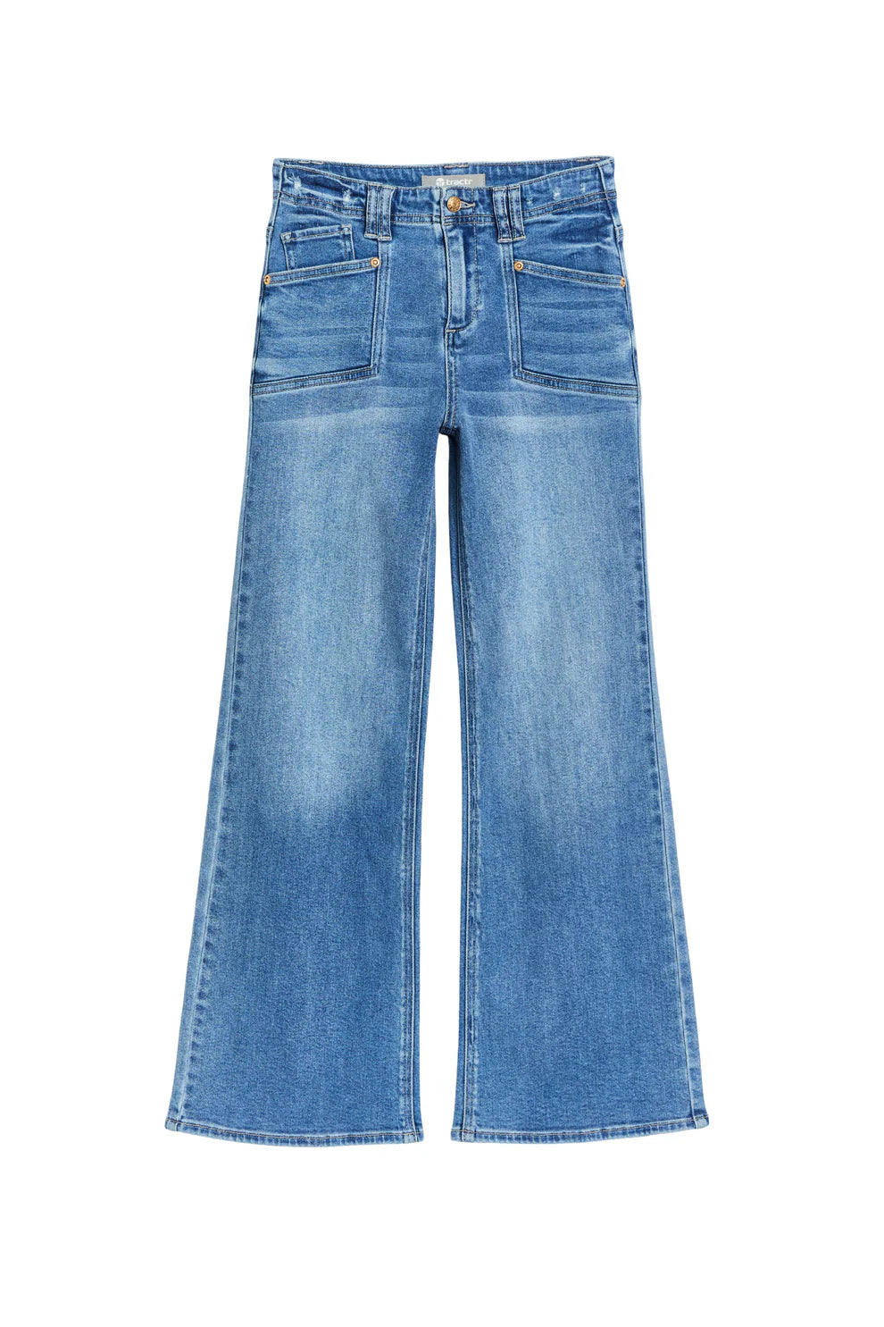 Utility Pocket Wide Leg Denim