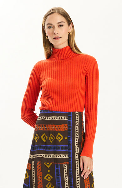 Cotton Cashmere Turtleneck | Aurora