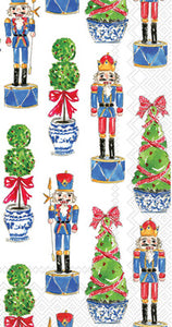 Nutcrackers and Topiaries Guest Towels