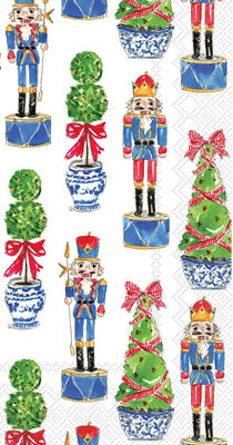 Nutcrackers and Topiaries Guest Towels
