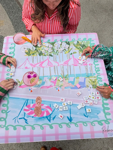 Pool Pawty Mahjong Mat