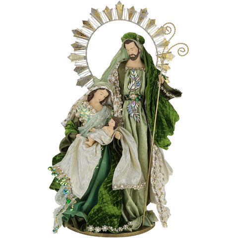 Elegant Holy Family | Green | 21"