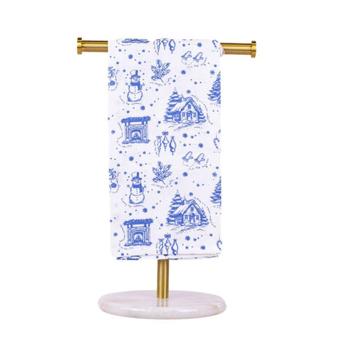 Winter Toile Hand Towel