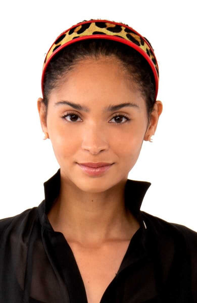Leopard Headband | Leo Orange