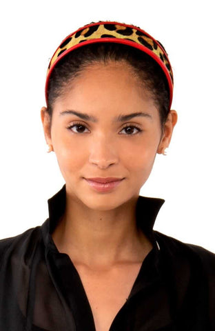 Leopard Headband | Leo Orange