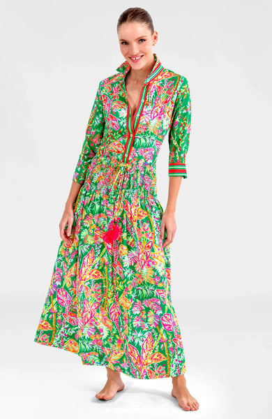 Boyfriend Shirt - Vintage Vines - Kelly